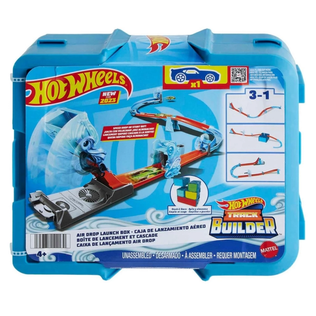 Çocuk Hot Wheels Track Builder Rüzgar Temalı Akrobasi Seti HNJ67 - Görsel 4