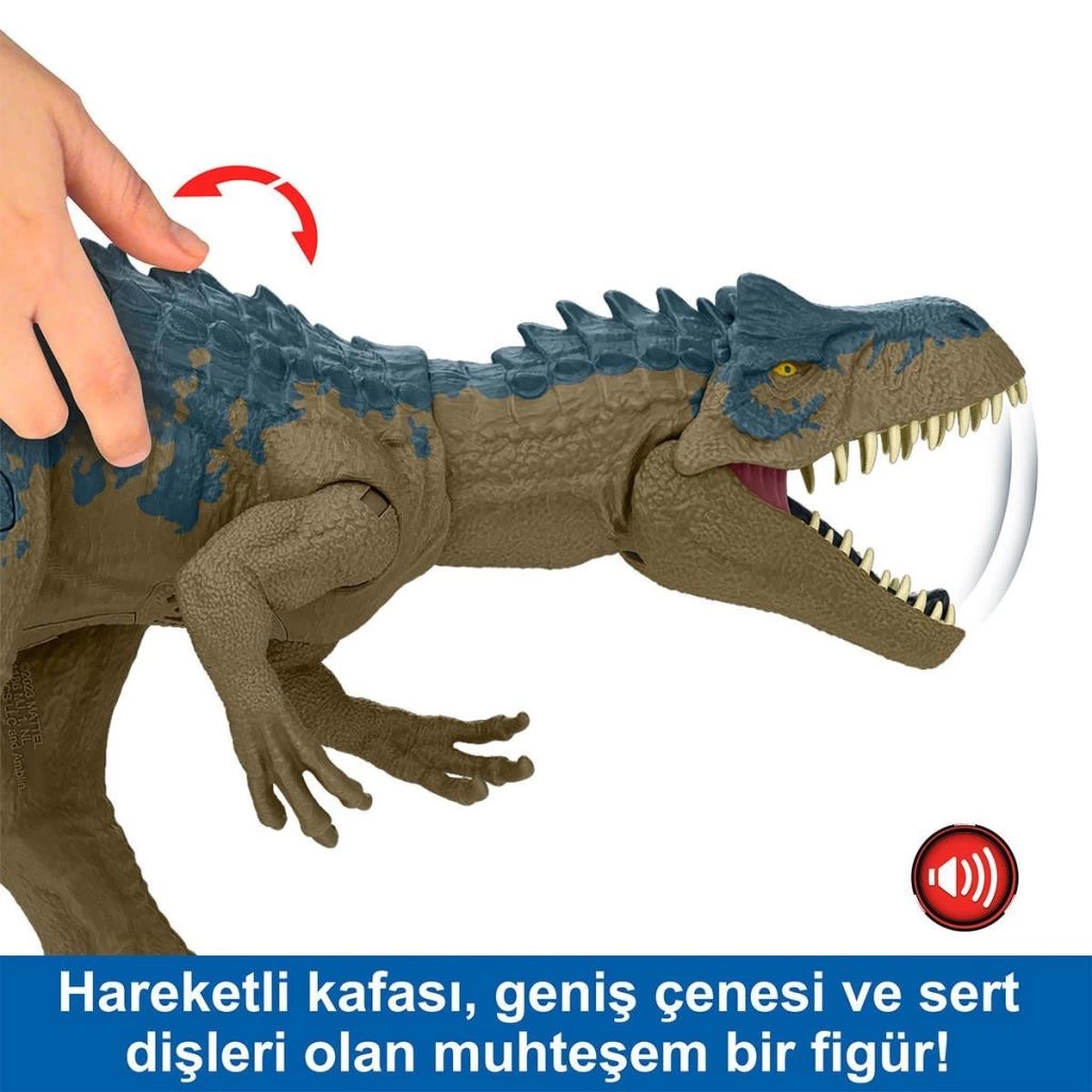 Çocuk Eğitici Oyuncak HRX50 Jurassic World Süper Güçlü Allosaurus Figürü - Görsel 3