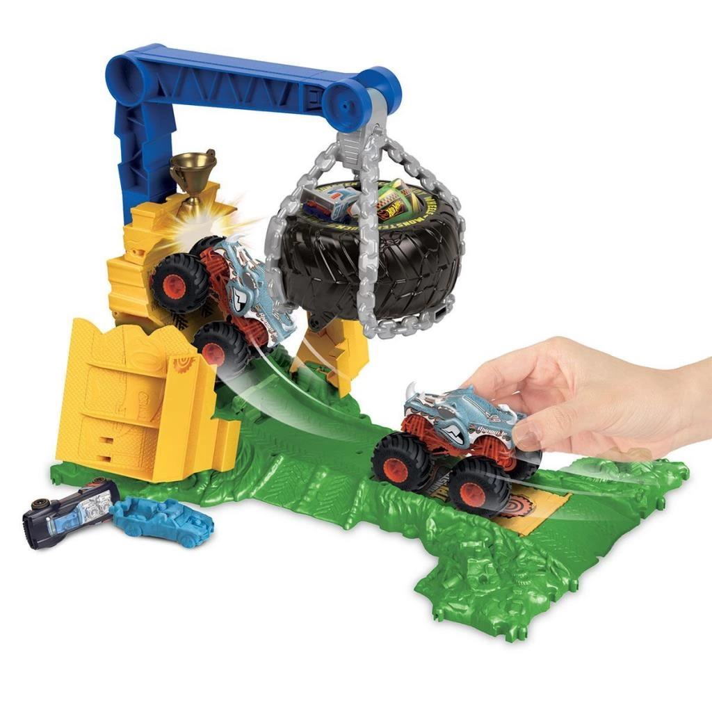 Çocuk HTP18 Hot Wheels Monster Trucks Arenada Rhinomite Mücadelesi - Görsel 4