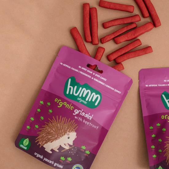 Çocuk Humm Organik Vegan Pancarlı Grissini 55 Gr - Görsel 3