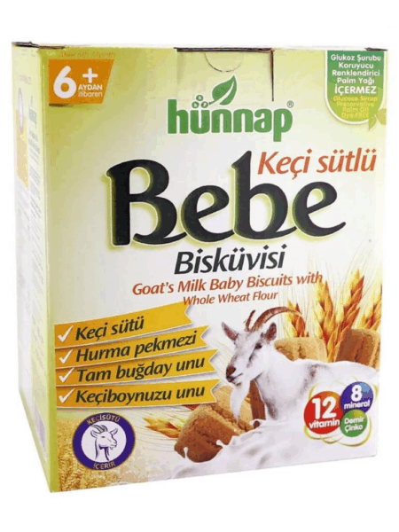 Çocuk Hünnap Keçisütlü Vitaminli Bebe Bisküvisi 400 Gr