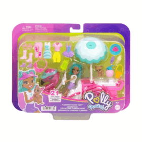 Çocuk HWP24 Polly Pocket Filamingo Motosiklet ve Tropik Aksesuarlar