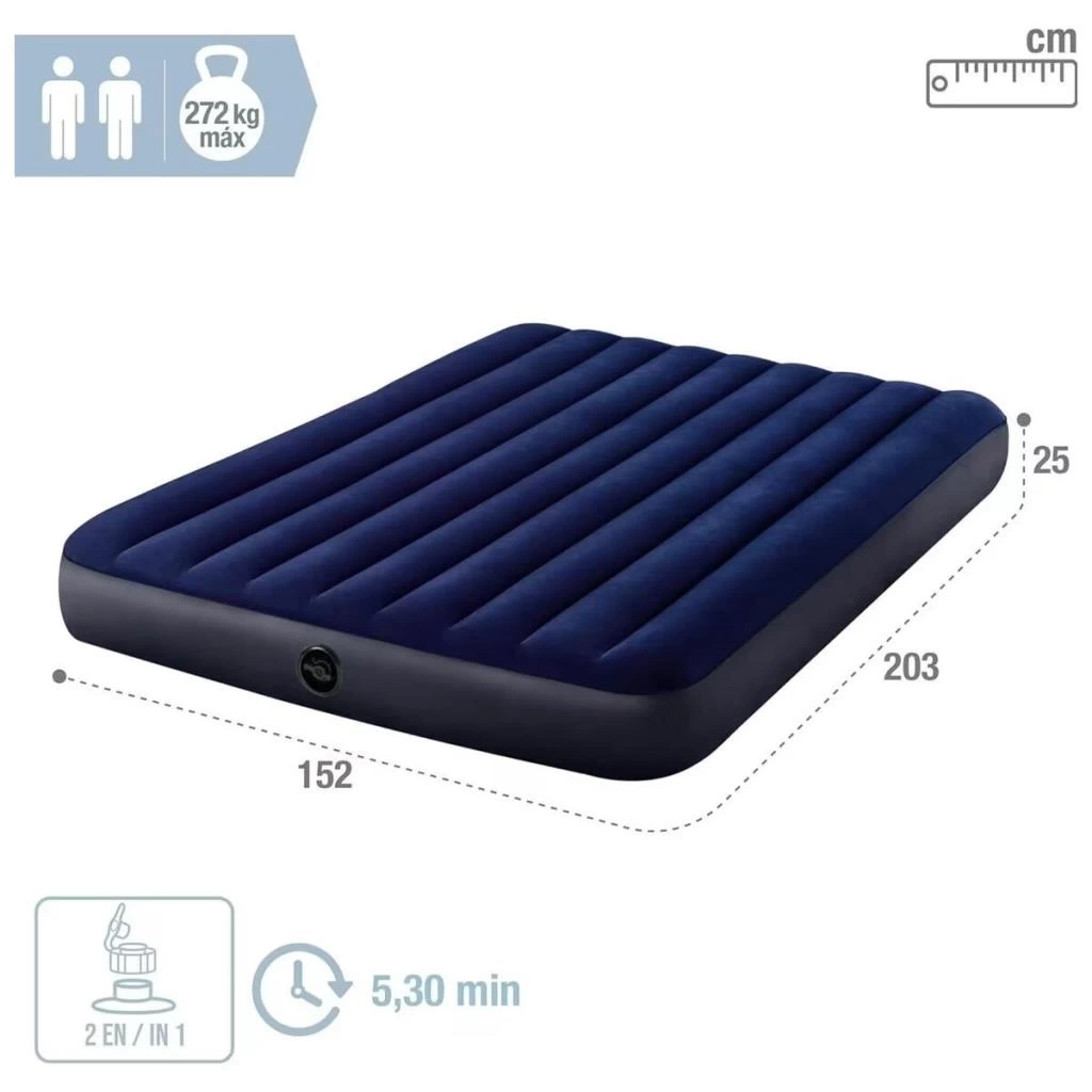 Şişme Kadife Yatak 183x203x25 cm – Konforlu Uyku Alanı - Görsel 3