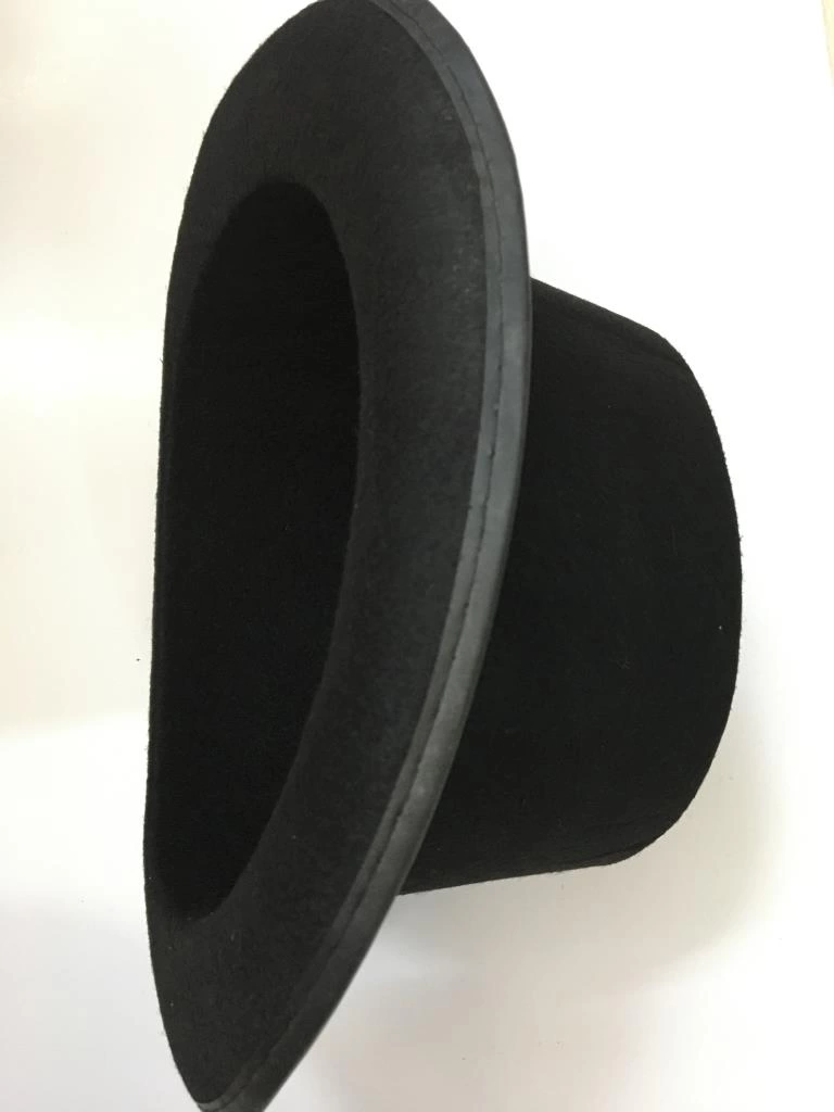 İkinci Kalite Yetişkin Siyah Ringmaster Fötr Şapka 15 cm - Görsel 5