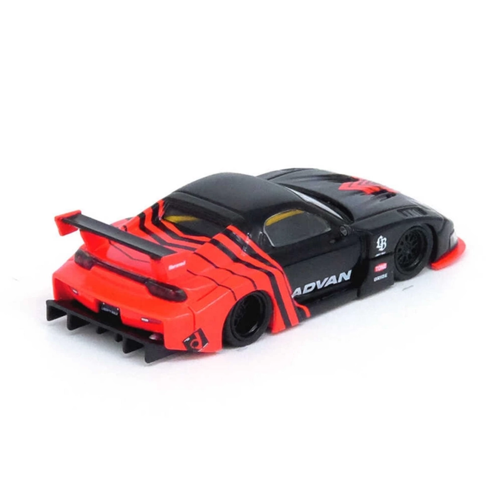 Inno 1/64 LBWK MAZDA RX7 (FD3S) LB-SUPER SILHOUETTE "ADVAN LIVERY" - Görsel 2