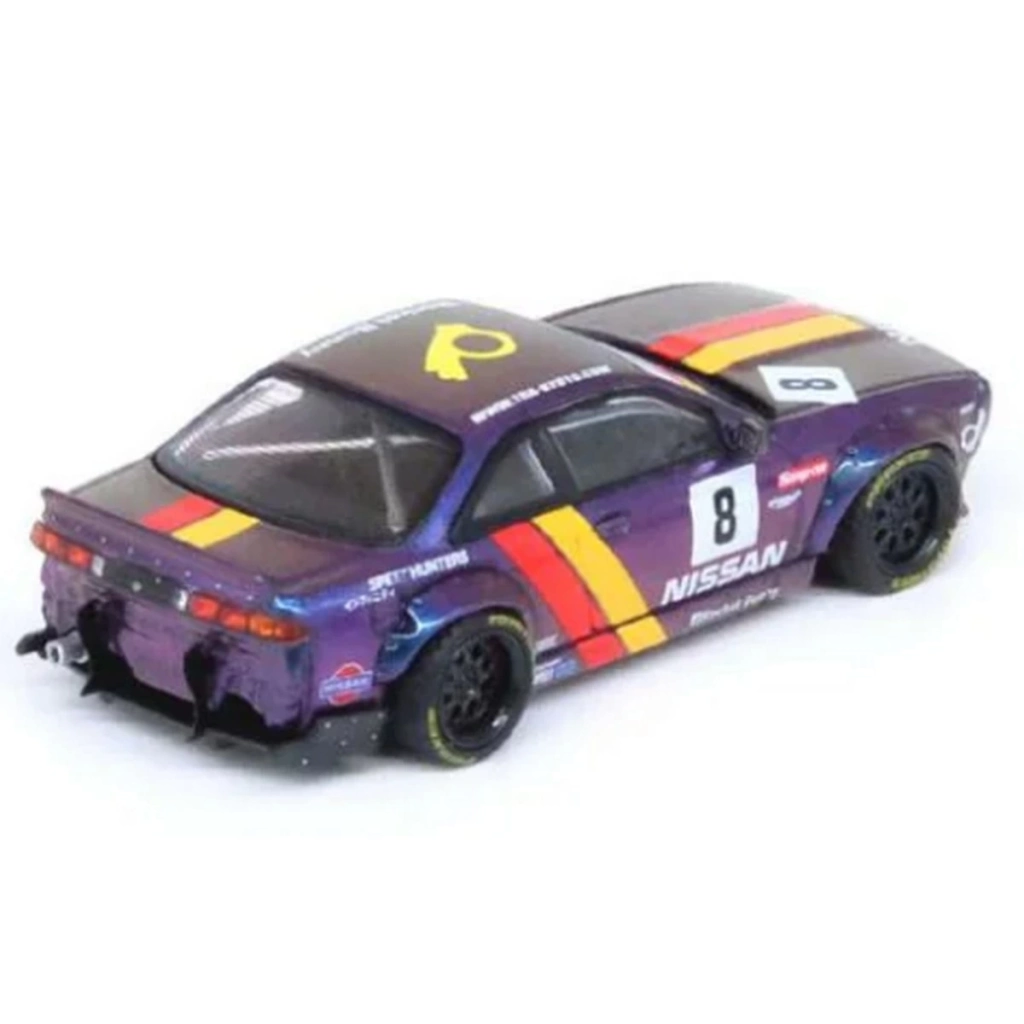 Çocuk Inno 1/64 Nissan Silvia S14 Boss ROCKET BUNNY Purple - Görsel 2