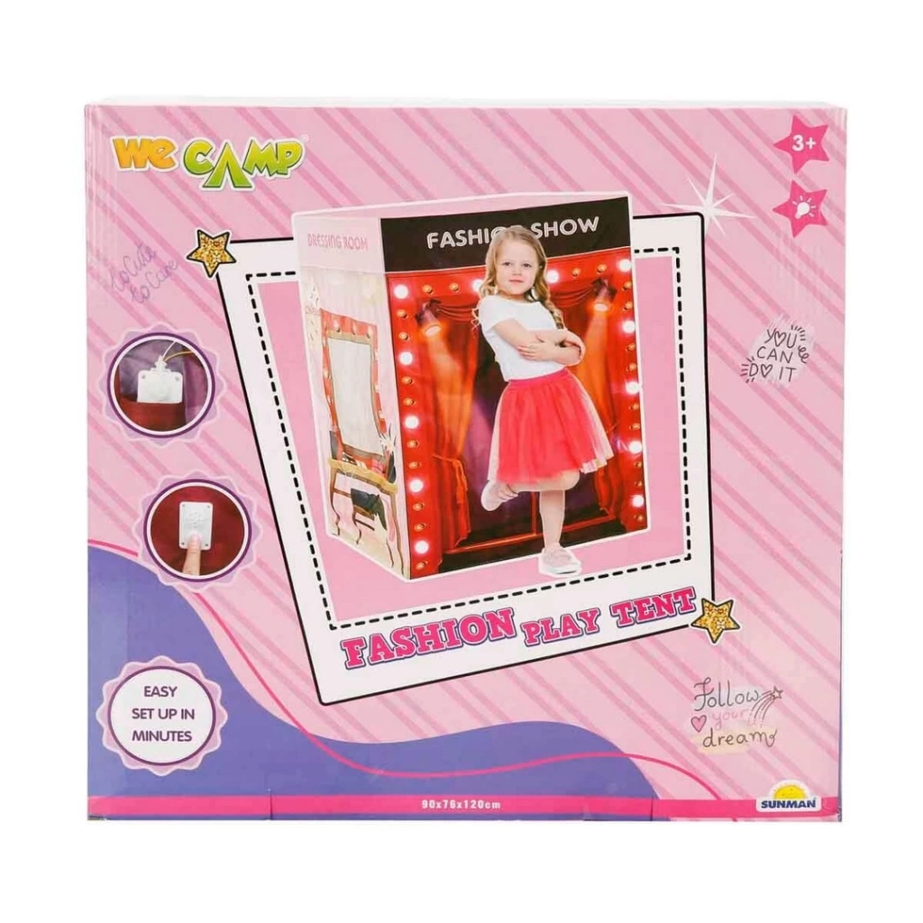 Kendi Alanını Kurmayı Seven Çocuklar için Işıklı Oyun Çadırı - Görsel 3