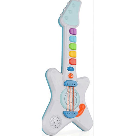 Çocuk Işıklı Müzikli ve Çok Fonksiyonlu Rock'n Roll Gitar