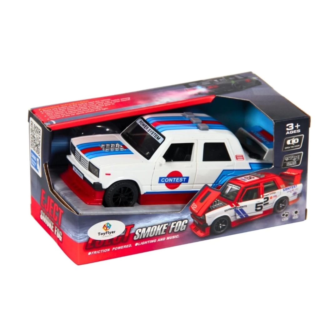 Eğitici Çocuk Işıklı Sesli Duman Çıkaran Sürtmeli Modifiye Araba LDP-1A - Görsel 2