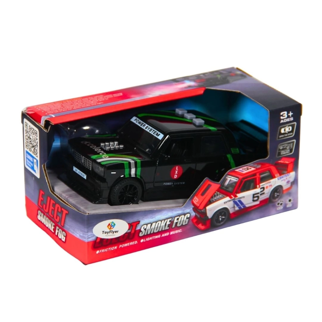 Eğitici Çocuk Işıklı Sesli Duman Çıkaran Sürtmeli Modifiye Araba LDP-1A - Görsel 3