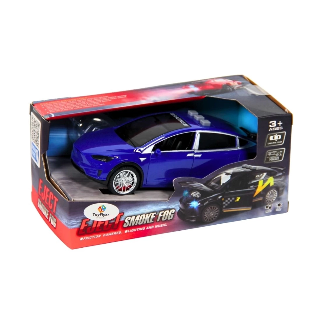 Eğitici Çocuk Işıklı Sesli Duman Çıkaran Sürtmeli Spor Araba TSP-1B - Görsel 2