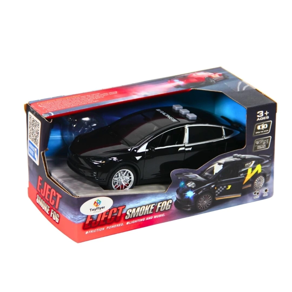 Eğitici Çocuk Işıklı Sesli Duman Çıkaran Sürtmeli Spor Araba TSP-1B - Görsel 3