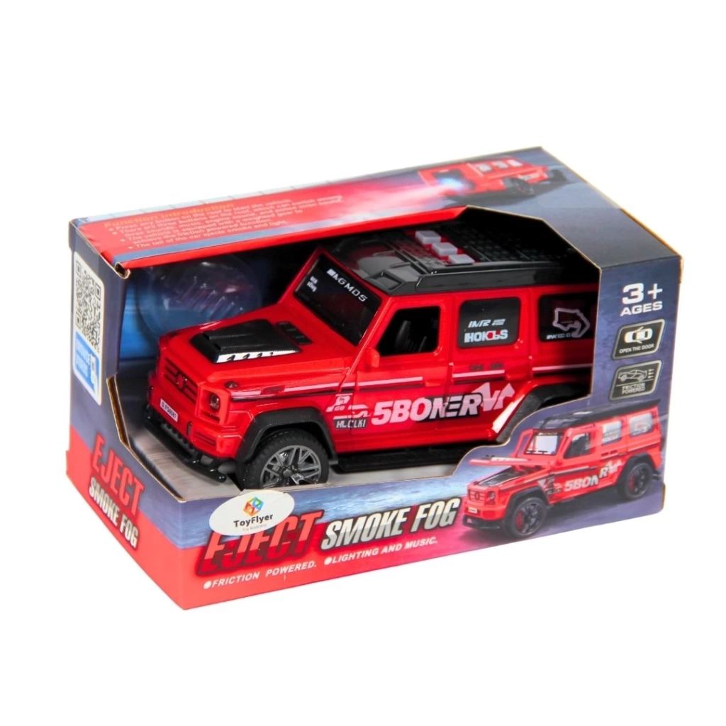 Eğitici Çocuk Işıklı Sesli Duman Çıkaran Sürtmeli Spor Jeep BCP-1A - Görsel 2