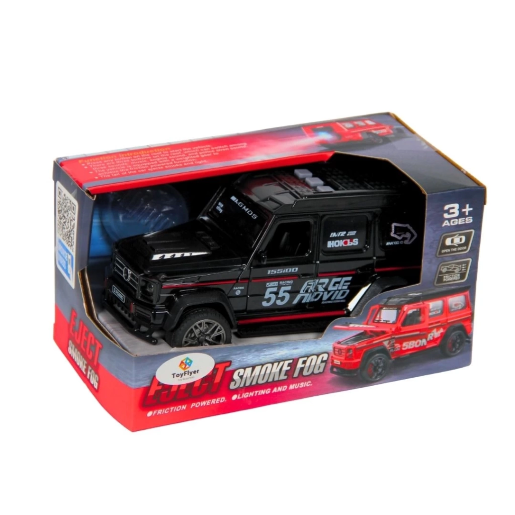 Eğitici Çocuk Işıklı Sesli Duman Çıkaran Sürtmeli Spor Jeep BCP-1A - Görsel 3