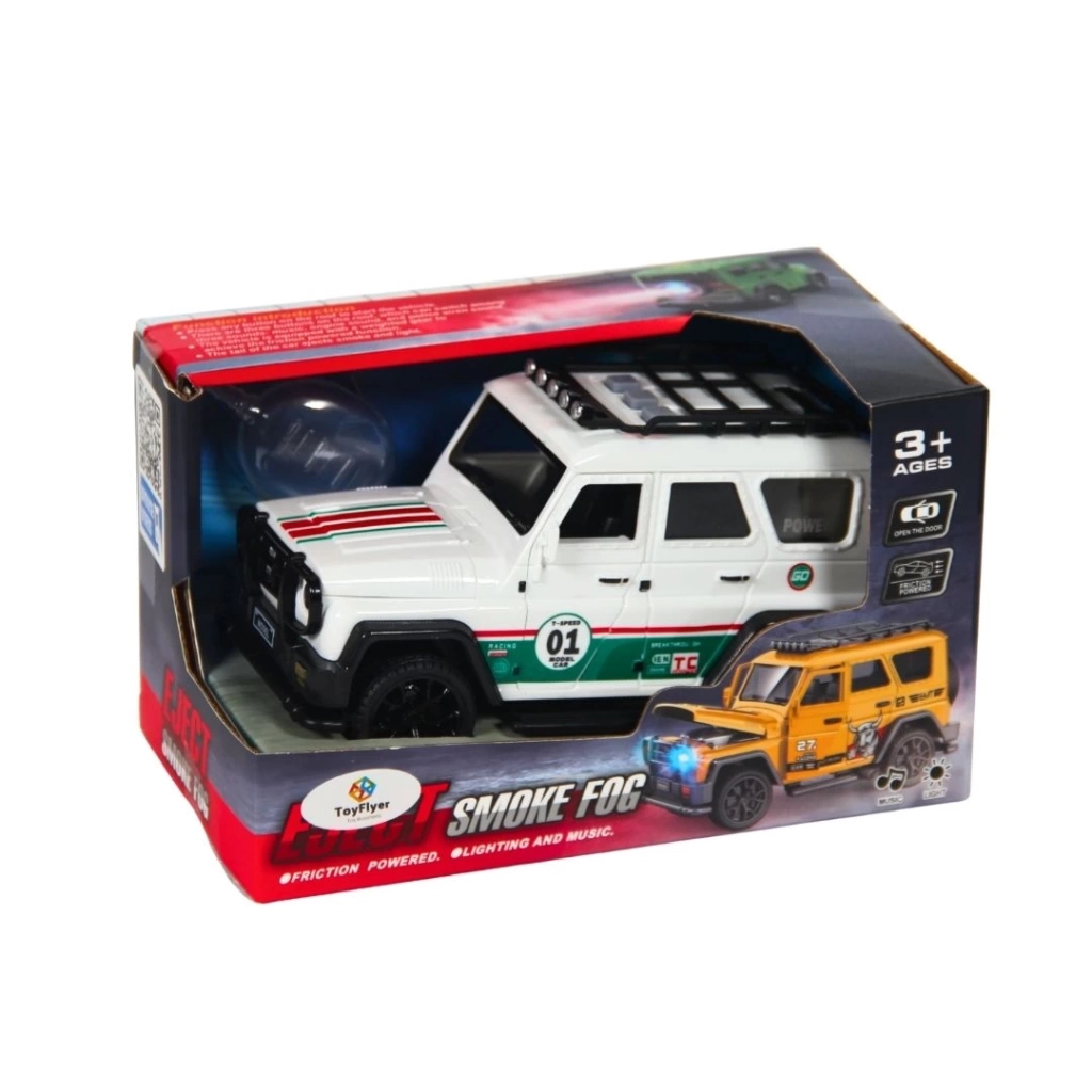 Eğitici Çocuk Işıklı Sesli Duman Çıkaran Sürtmeli Spor Jeep LDP-3A - Görsel 2