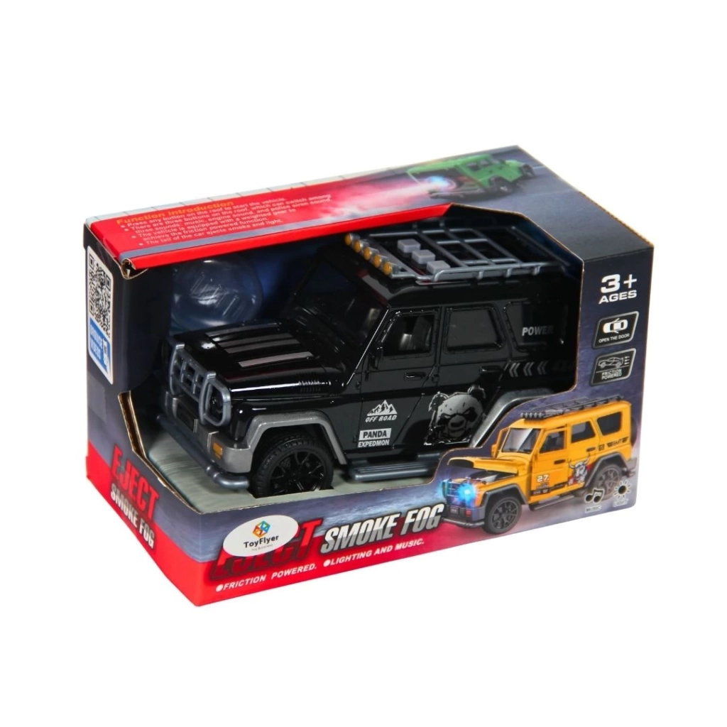 Eğitici Çocuk Işıklı Sesli Duman Çıkaran Sürtmeli Spor Jeep LDP-3A - Görsel 3