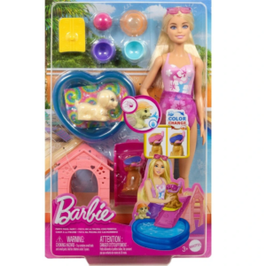 Eğitici Oyuncak JBF35 Barbie Köpekçikle Havuz Partisi Oyun Seti