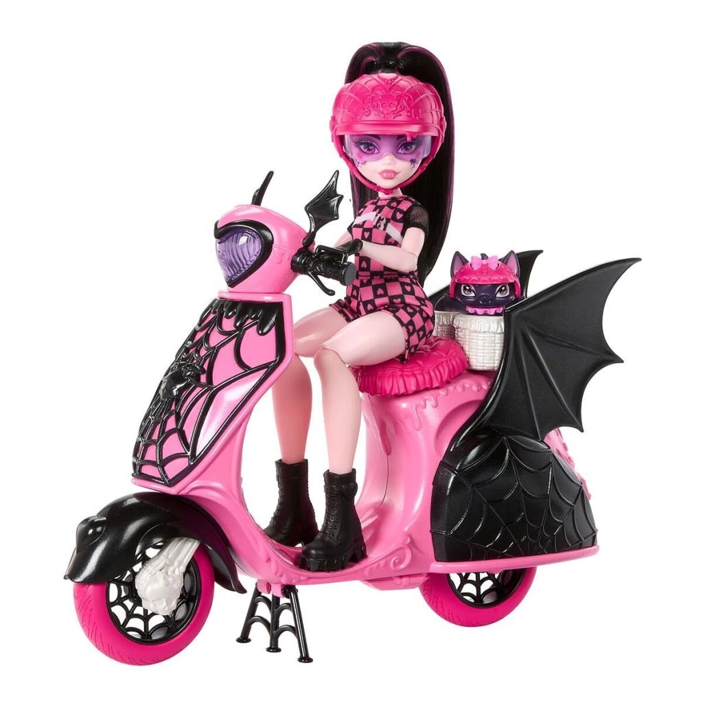 Eğitici Oyuncak JDR61 Monster High Vamptastic Scooter Draculaura - Görsel 2