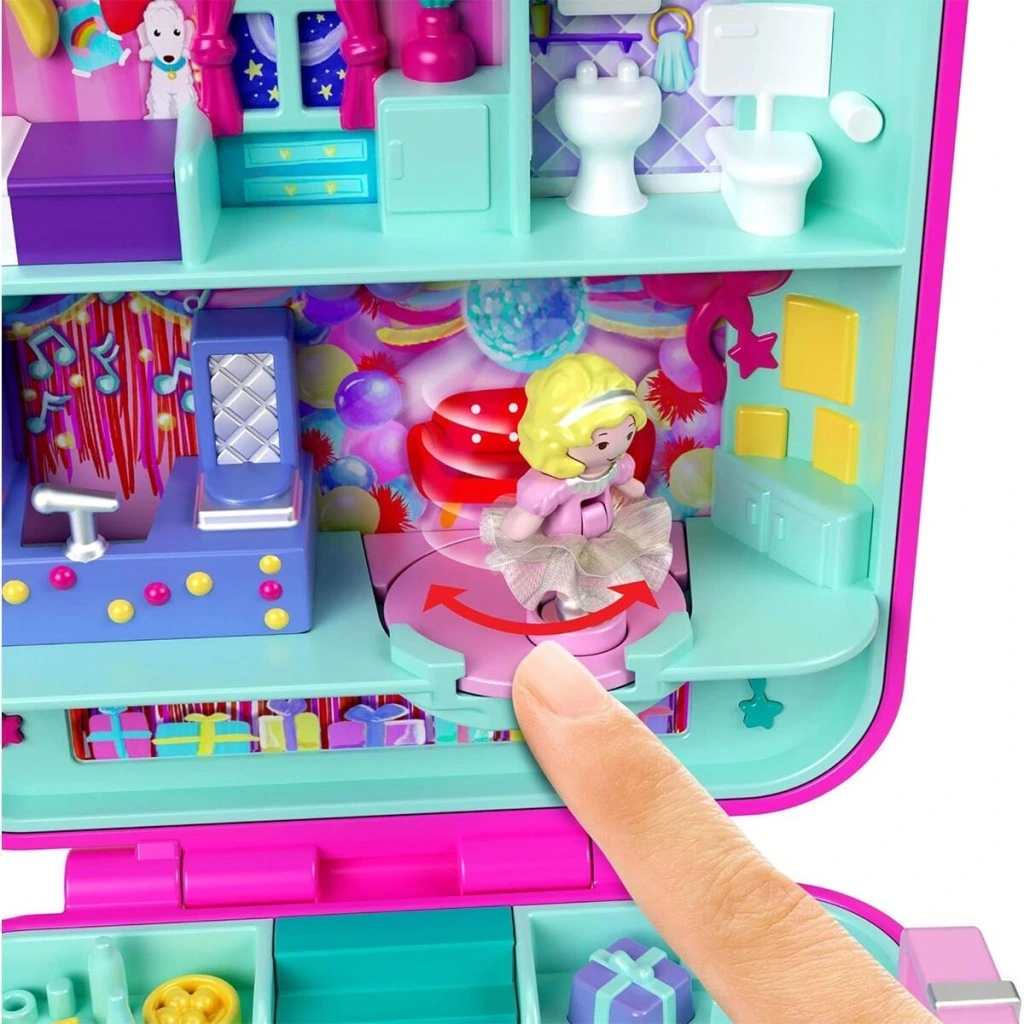 Eğitici Oyuncak JGK22 Polly Pocket Mattel 80. Yıl Özel Nostaljik Kompakt Oyun Seti - Görsel 5