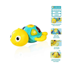 Çocuk JLG-855-100A Işıklı ve Müzikli Kaplumbağa -Vardem