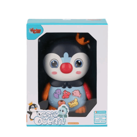Eğitici Işıklı ve Müzikli Penguen Piyano Çocuklar İçin Eğlenceli Oyun ve Müzik Deneyimi