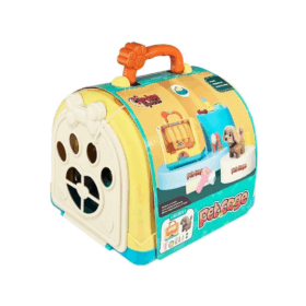 Çocuk JND-3615 Taşıma Çantalı Hareketli Pilli Köpek Set (Pet Shop) -Vardem Oyuncak