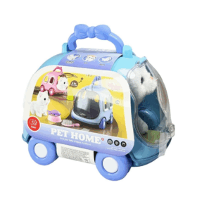 Çocuk JND-6801 Taşıma Araba Çantalı Hareketli Pilli Kedi Set -Vardem Oyuncak