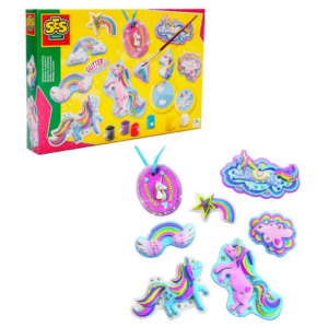 Eğitici Çocuk Kalıba Dök ve Boya Simli Unicorn