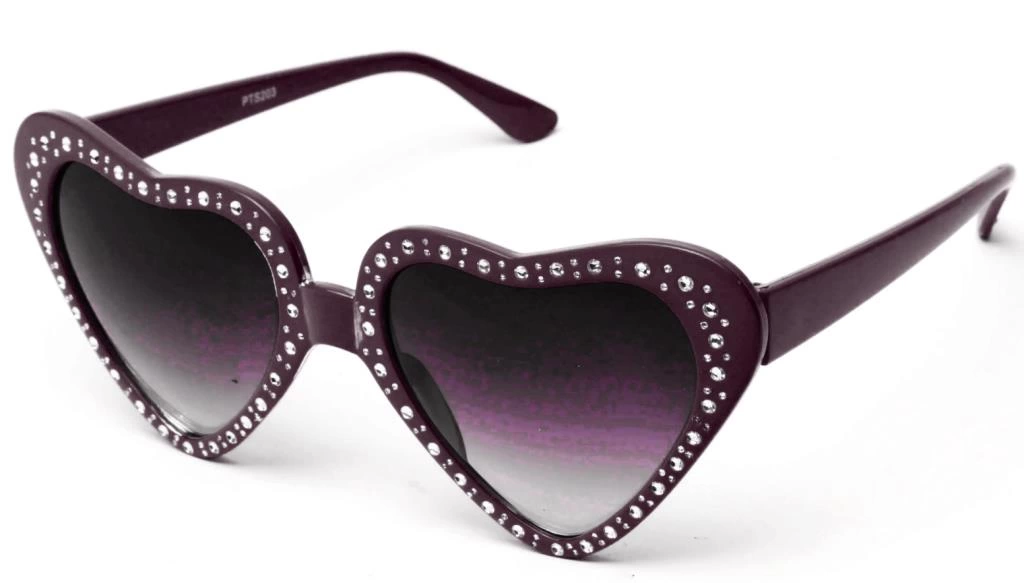 Çocuk KalpŞekilliTaşlıPartiGözlüğüSiyahRenk6x16cm - Görsel 3