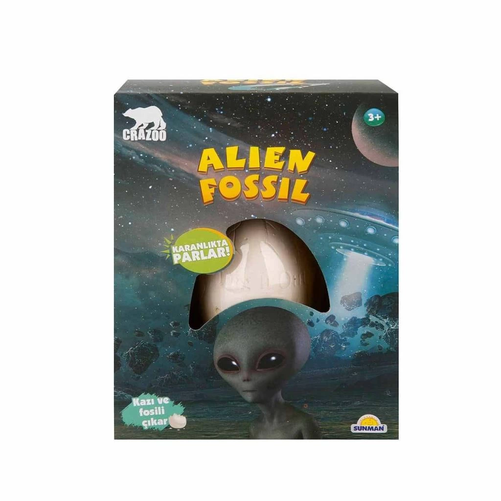 Karanlıkta Parlayan Uzaylı Yumurtası Kazı Seti - Görsel 2