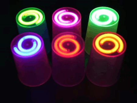 Karanlıkta Yanan Mega Glow Bardaklar 8 Adet Gece Işığı Özelliği