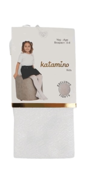 Çocuk Katamino Sidney Desenli İnce Kız Külotlu k62291 Beyaz