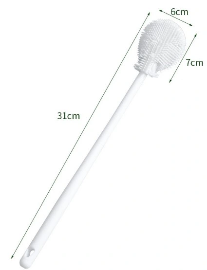 Eğitici Oyuncak Kavanoz ve Biberon Yıkama Fırçası Silikon Beyaz - Görsel 3