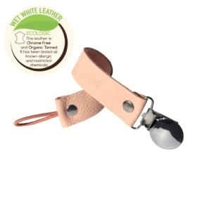 Bitkisel Boyalı Emzik Askısı Blush Bebekler İçin Güvenli ve Şık Tasarım