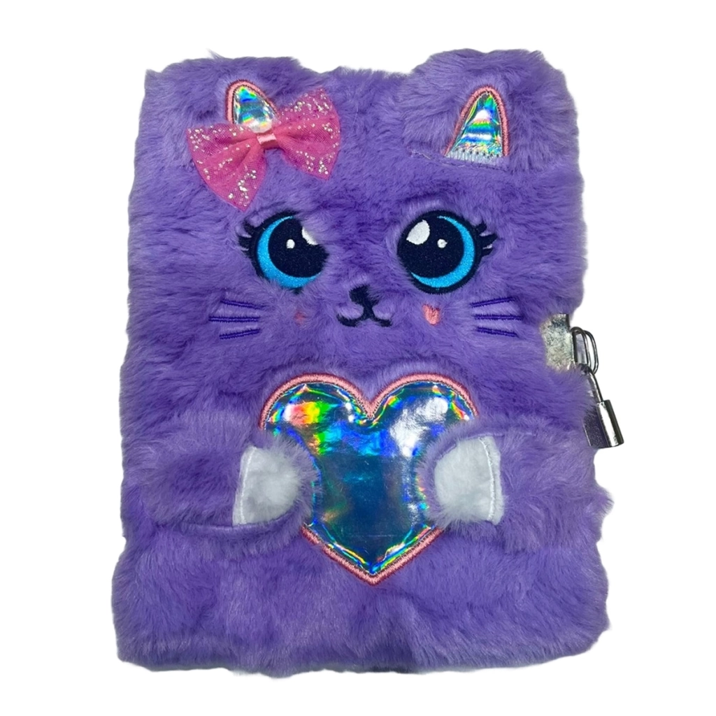 Çocuk Kilitli Peluş Defter 15x21 - Görsel 4