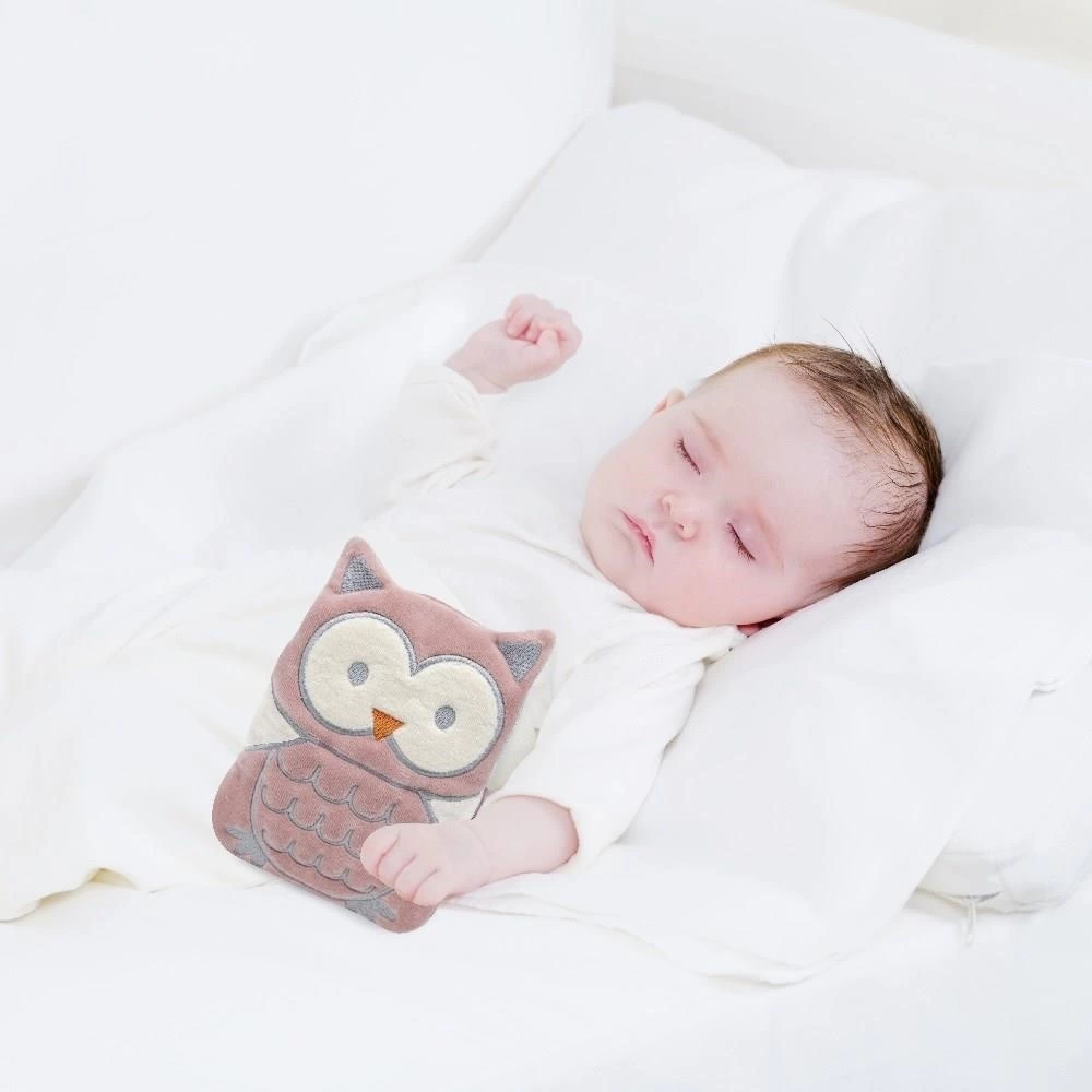 Çocuk Kiraz Çekirdekli Baykuş Kadife Gaz Yastığı 366 Gül Kurusu - Görsel 2