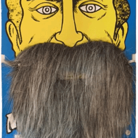 Çocuk   Kırçıllı Korsan Sakalı Gri Renk Takma Sakal