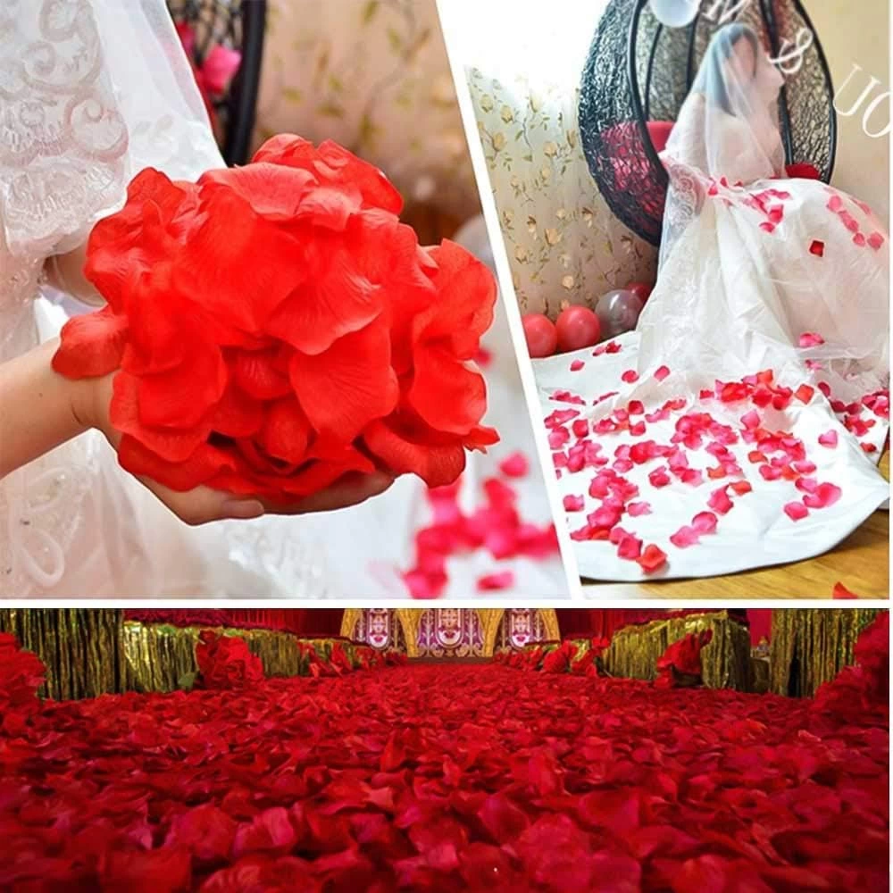 Eğitici Çocuk Kırmızı Renk Gül Yaprağı Şekilli Konfeti – 1 Paket 100 Adet - Görsel 3