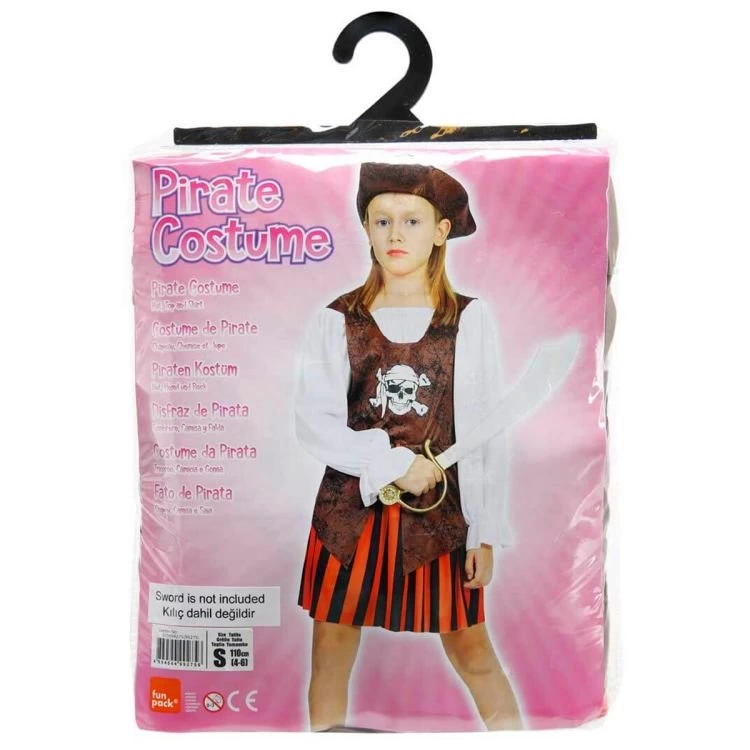 Kız Korsan Kostümü (4-6 Yaş) - Görsel 2