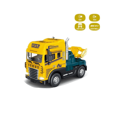 Çocuk KLX600-345 Sürtmeli Işıklı Müzikli 1:24 Çekici (Tır Kafası)