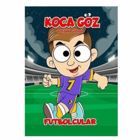Çocuk Koca Göz Futbolcular Boyama Kitabı