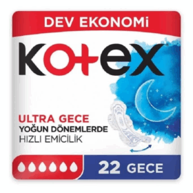 Kotex Ultra Dev Eko Gece Ped 22 Adet