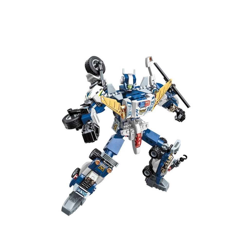 Polis Araç Blok Seti Eğitici Çocuk Oyuncağı Gelişim ve Koordinasyon Destekleyici - Görsel 2