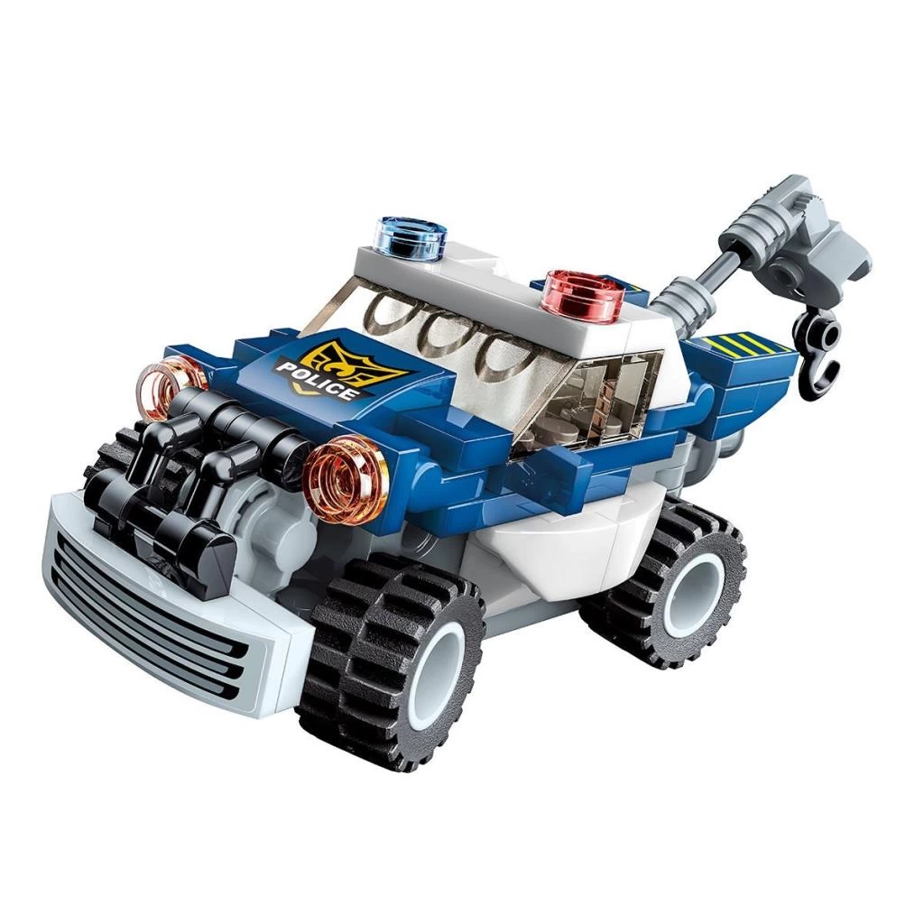 Polis Araç Blok Seti Eğitici Çocuk Oyuncağı Gelişim ve Koordinasyon Destekleyici - Görsel 5