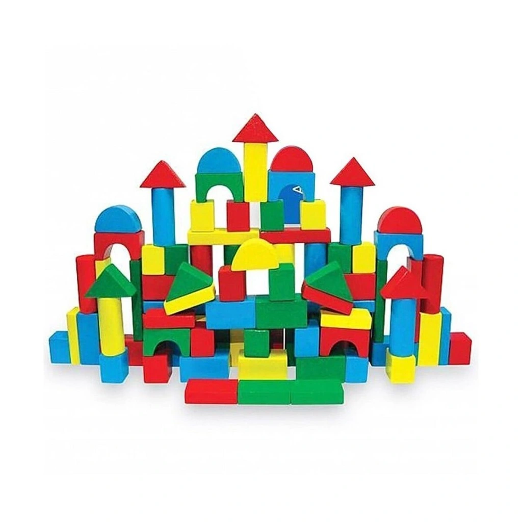 Eğitici Oyuncak KR016 WOODOY 100 PARÇA KÜÇÜK KOVALI BLOKLAR 12 - Görsel 2