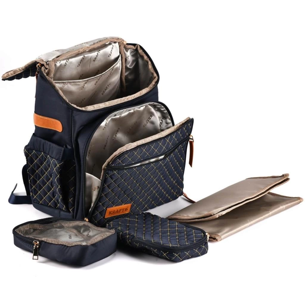 Kraft Diamond Anne Bebek Bakım Sırt Çantası Lacivert - Görsel 5