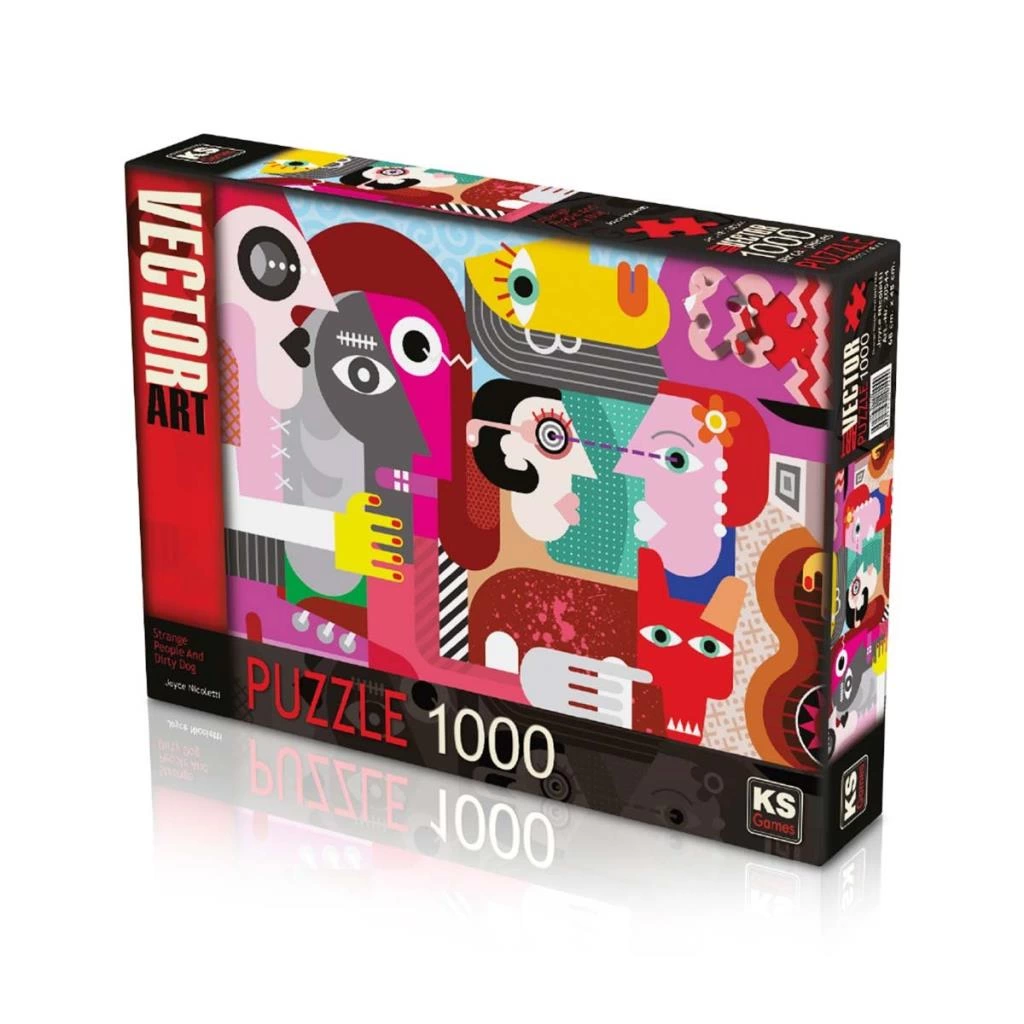 KS Strange People And Dirty Dog 1000 Parça Puzzle - Görsel 2