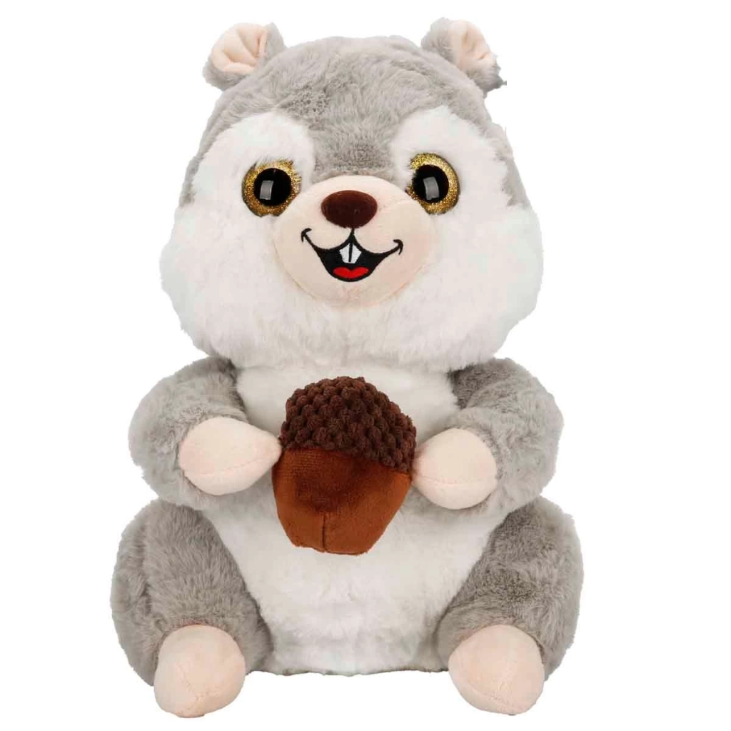 Çocuk Kurdelalı Peluş Sincap 30 cm - Görsel 3