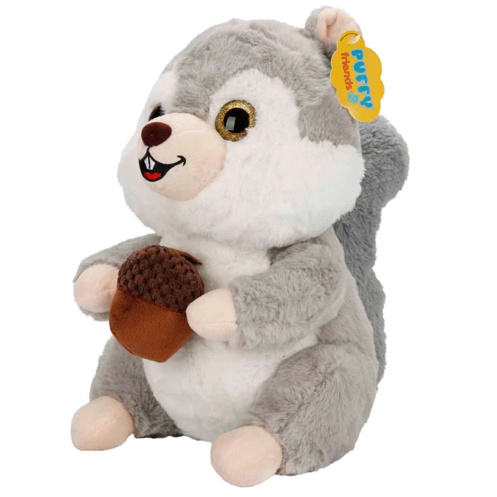 Çocuk Kurdelalı Peluş Sincap 30 cm - Görsel 4