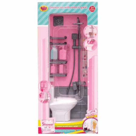 Kutuda Klozetli Banyo Seti Eğlenceli ve Gerçekçi Oyuncak Tasarımı